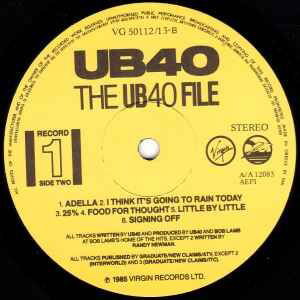 UB40 The UB40 File double album used