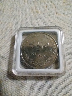 5 Croatian Kuna coin, cupronickel, 2013 and 2017