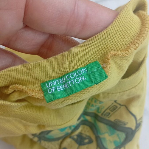 Benetton baby long-sleeve shirt like new, size 1-2 years, 100% cotton
