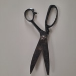 Scissors used, old collectible solid metal