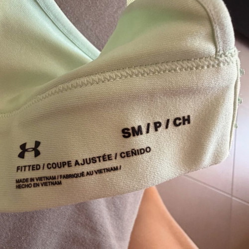 Under Armour Sports Bra Mint Green Size SM Like New