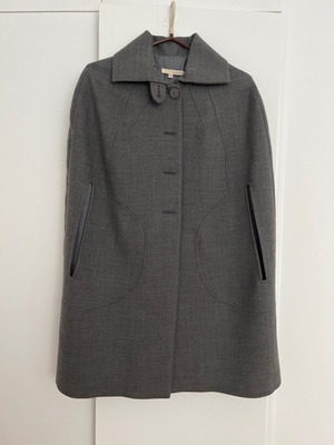 Ba&sh gray cape used, size 2, with buttons and inner lining