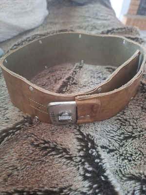 Vintage wide leather belt Diesel 70 cm used brown