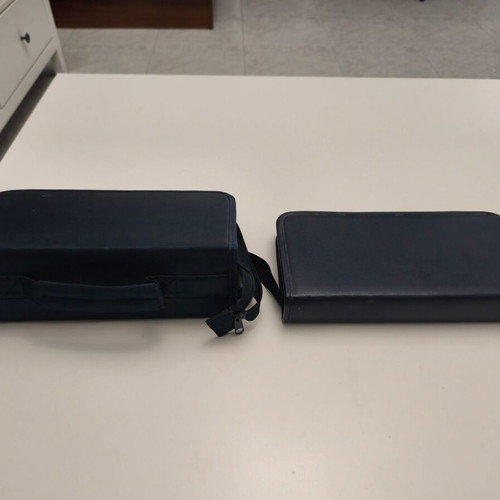 CD/DVD cases set of 2 used, blue, large and small
