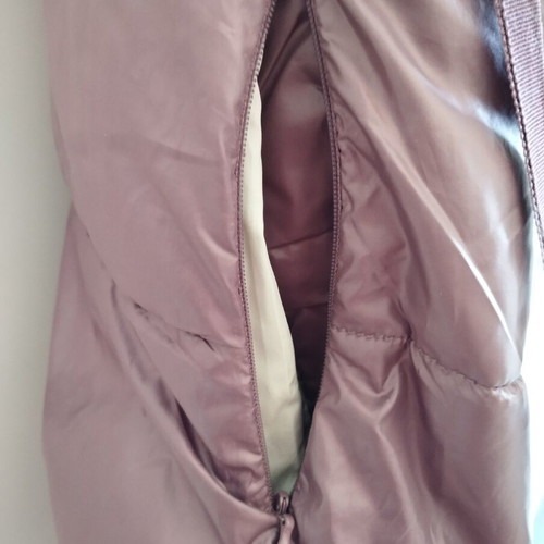 Women's double-face sleeveless jacket with hood like new size L