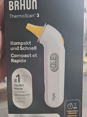 Braun ThermoScan 3 Infrared Ear Thermometer new
