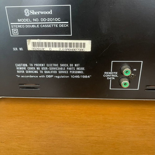 Sherwood DD-2010C Stereo Double Cassette Deck used, needs repair