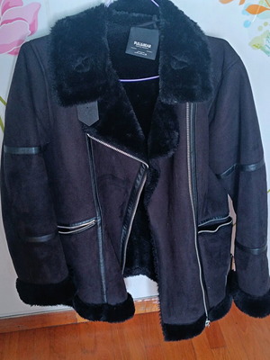 Pull&Bear Γυναικείο μαύρο πανωφόρι