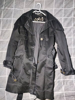 Women's trench coat new black size M