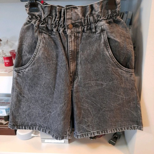 Salt & Pepper "Carla Grey Pearl" Paperbag Denim Shorts (Αφόρετο) – No 26