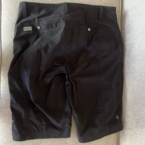 Royal Robbins Discovery III Bermuda women's shorts, black, size 8