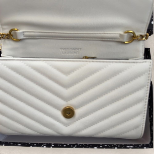 Yves Saint Laurent bag new, white and gold