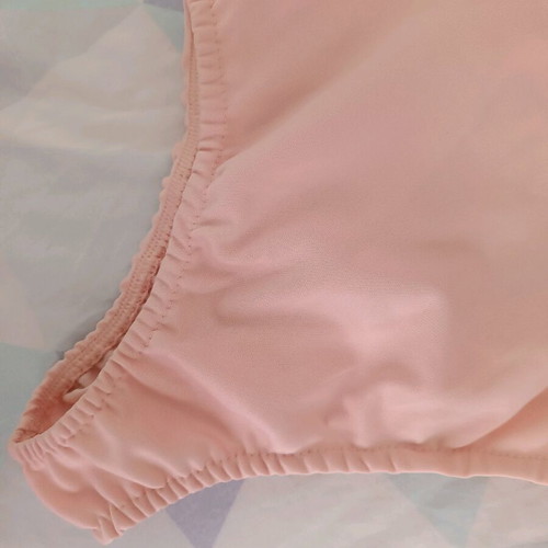 Pink backless bodysuit like new with cups size M