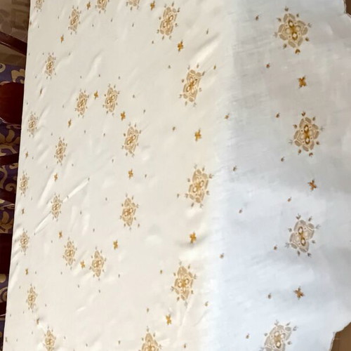 Tablecloth with Handmade Karsaniko Embroidery, New, Linen Fabric