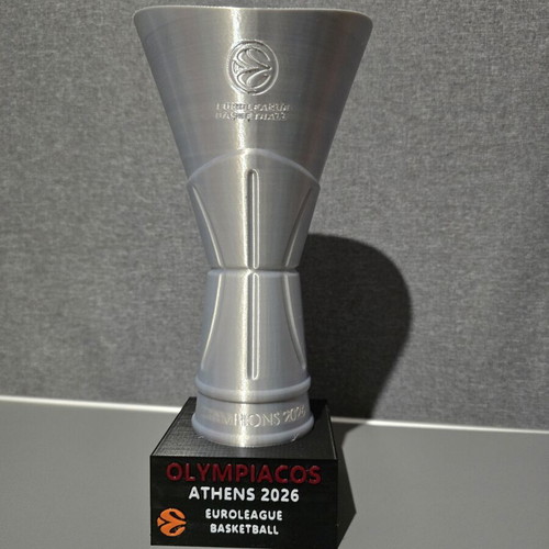 3D Printed Euroleague Trophy Olympiakos 2026 Like New