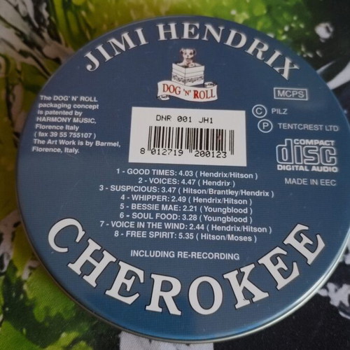 Jimi Hendrix Cherokee Dog N Roll collectible edition in metal box