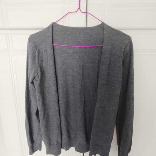 Armani Jeans gray cardigan like new, fits Small/Medium