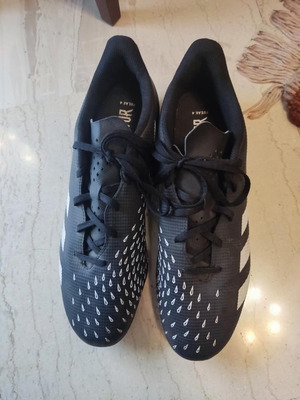 Adidas football shoes like new, black and white, size 46-46.5