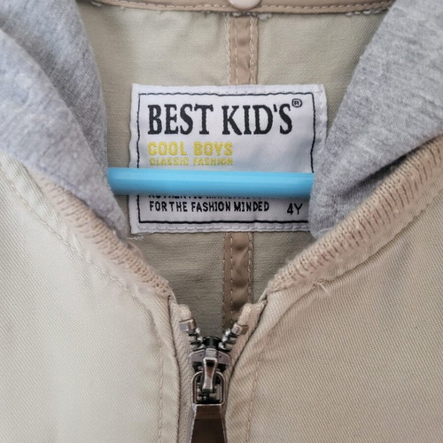 Beige jacket for boys 4-5 years new