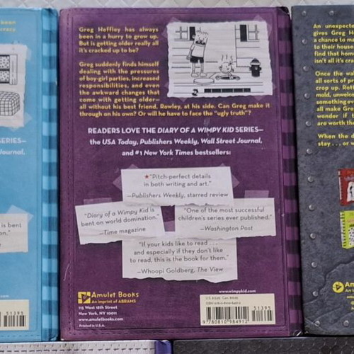 Diary of a Wimpy Kid 5-Book Set New Hardcover English
