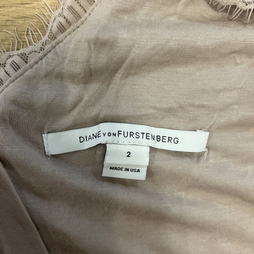 Diane Von Furstenberg dress, size M, beige