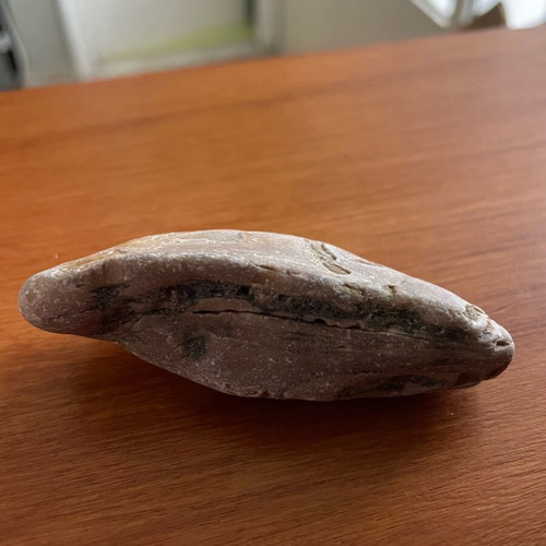 Chert with natural layers new, brown and gray shades