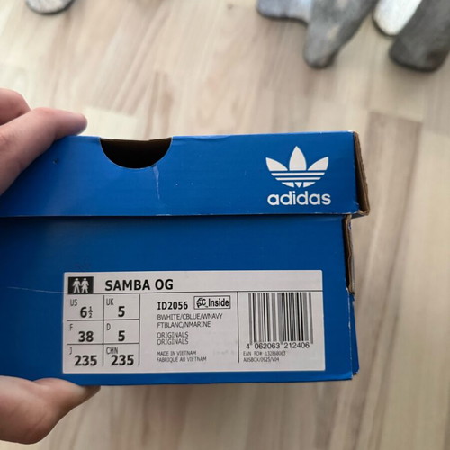 Adidas Samba sneakers new, size 38, black and blue