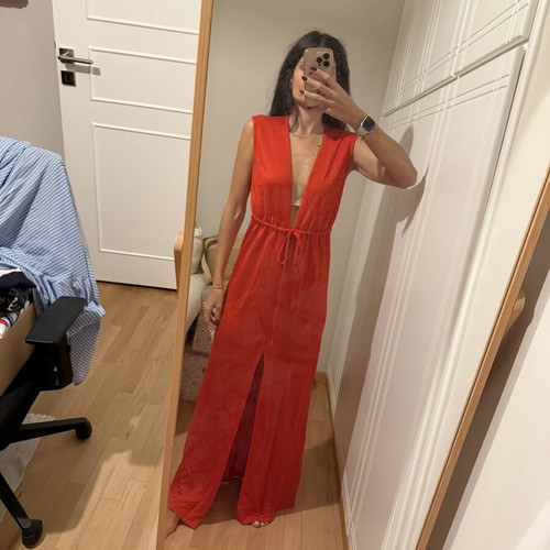 Nadia Rapti Summer Dress like new, size S, red and orange