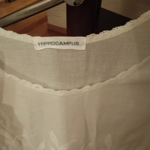 Hippocampus White Tunic 100% Cotton New with Lace Details