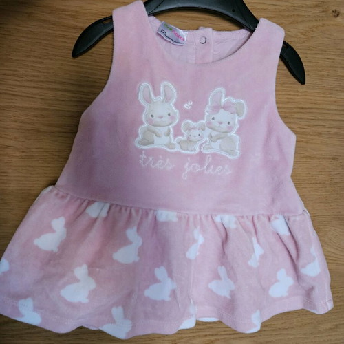 Prenatal baby dress 3-6 months like new, winter velvet