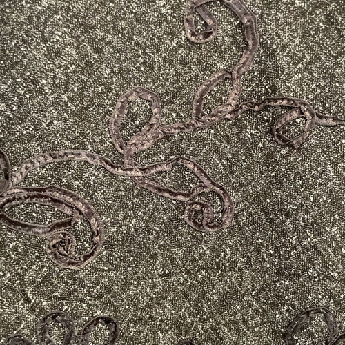 KLASS Collection vintage boucle flared midi skirt used, floral pattern
