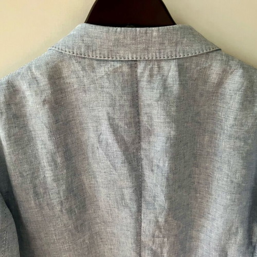 Ermenegildo Zegna linen blazer like new, light blue, size IT52