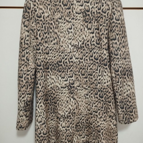 Animal print coat used Bershka slim fit size S