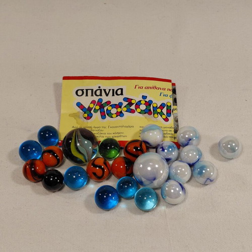 Vintage marbles with rare foil, set