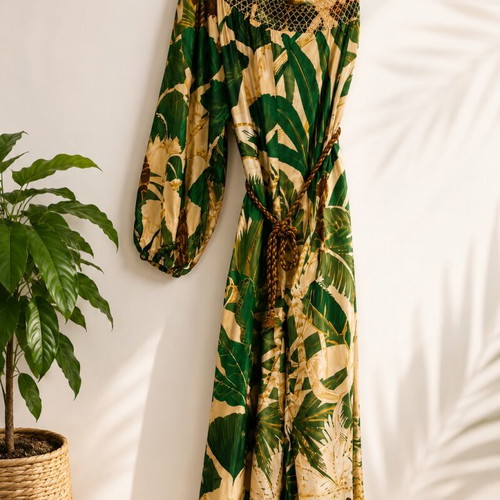 Farm Rio Tropical Isla One-Shoulder Jumpsuit size S new with tags