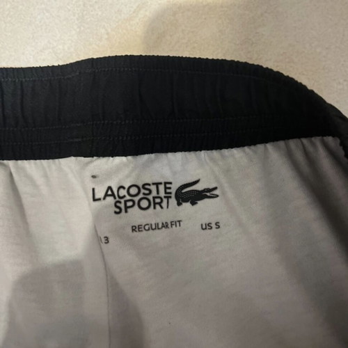 Lacoste black trackpants size S like new
