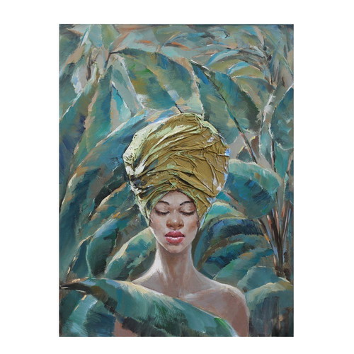 Canvas painting colorful wooden new 76x100xH3.5cm