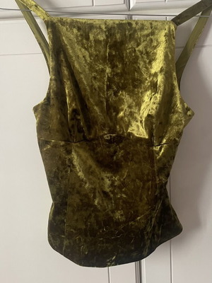 Βελούδινο τοπ Zara μέγεθος XS σαν καινούργιο, πράσινο