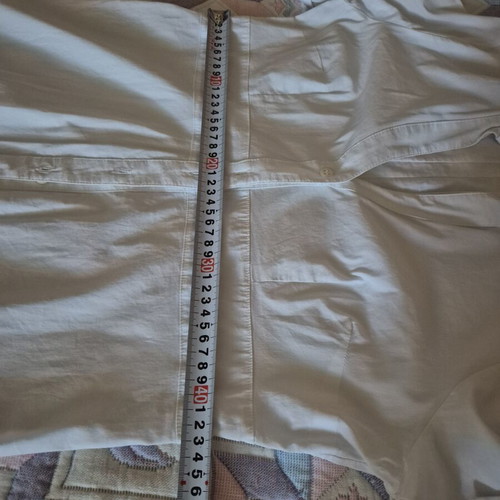 White dress with buttons like new, cotton with elastane, size L