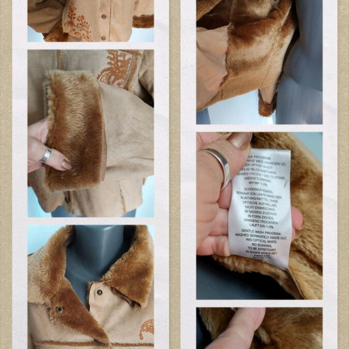 Bon'a Parte women's designer jacket used, beige and brown