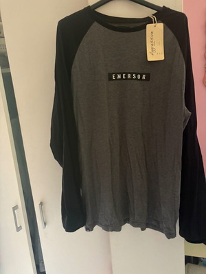 Men's Long-Sleeve Shirt new, size XL, black and gray