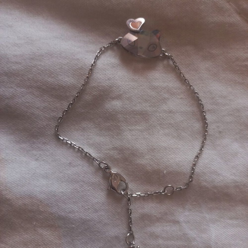 Swarovski cat bracelet like new, silver