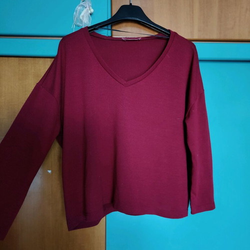 Pink Woman burgundy blouse like new, size M