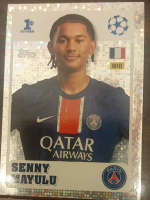 Topps Champions League 24-25 αυτοκόλλητο No 240 Senny Mayulu νέο