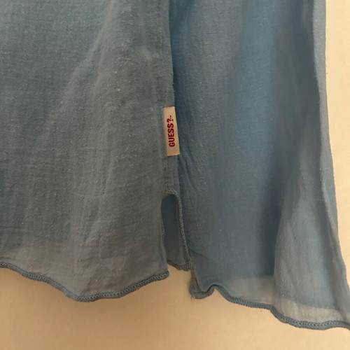 GUESS JEANS AUTHENTIC, airy 100% cotton, sky blue color, size M.
