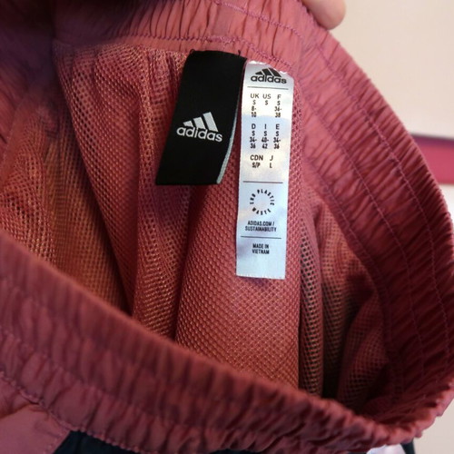 Adidas Gametime track pants small, like new, pink multicolor