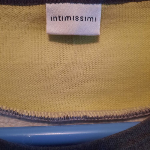 Intimissimi long-sleeve blouse used, gray and yellow, size L