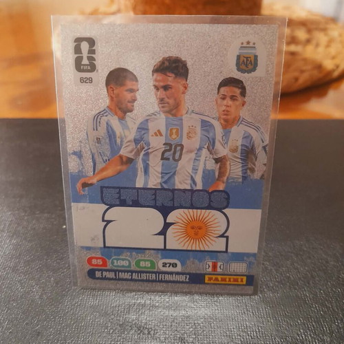 Eternos22 FIFA World Cup 2026 Adrenalyn XL sticker De Paul Mac Allister Fernandez