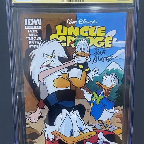Uncle Scrooge #10 CGC 9.8 new, signed by Dave Alvarez