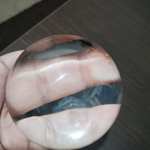 Glass sphere magnifying lens like new, half